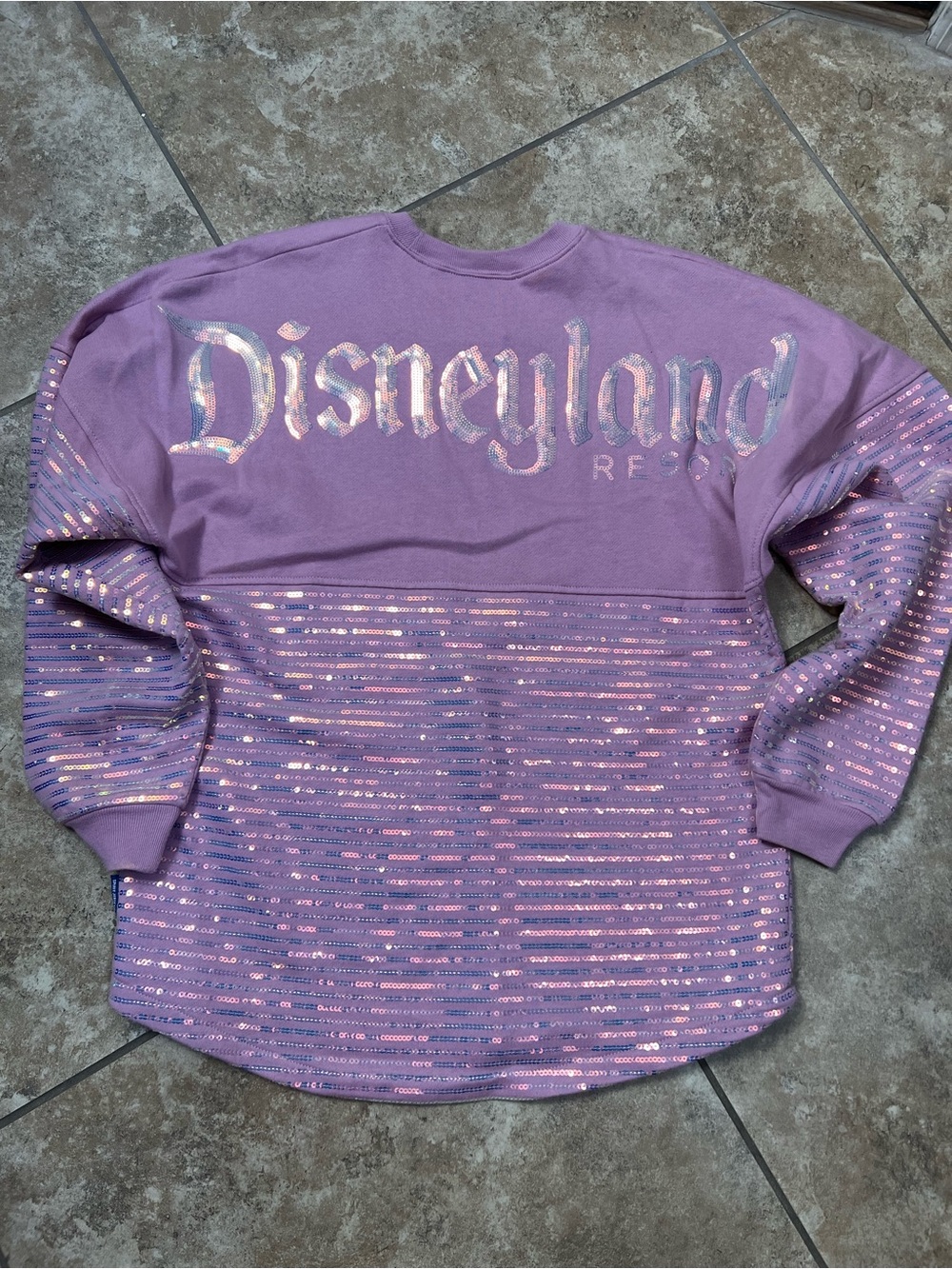 Disney Lavender/Pink Sequin Long Sleeve Tee